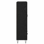 vidaXL Highboard Čierny dub 69,5 x 31 x 115 cm Kompozitné drevo – Obrázok 7