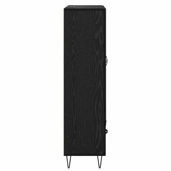 vidaXL Highboard Čierny dub 69,5 x 31 x 115 cm Kompozitné drevo – Obrázok 7
