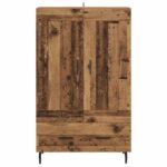 vidaXL Highboard Staré drevo 69,5 x 31 x 115 cm Kompozitné drevo – Obrázok 6