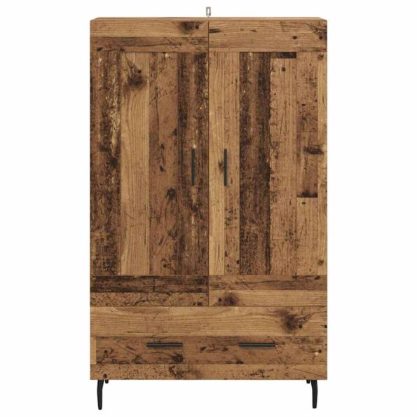 vidaXL Highboard Staré drevo 69,5 x 31 x 115 cm Kompozitné drevo – Obrázok 6
