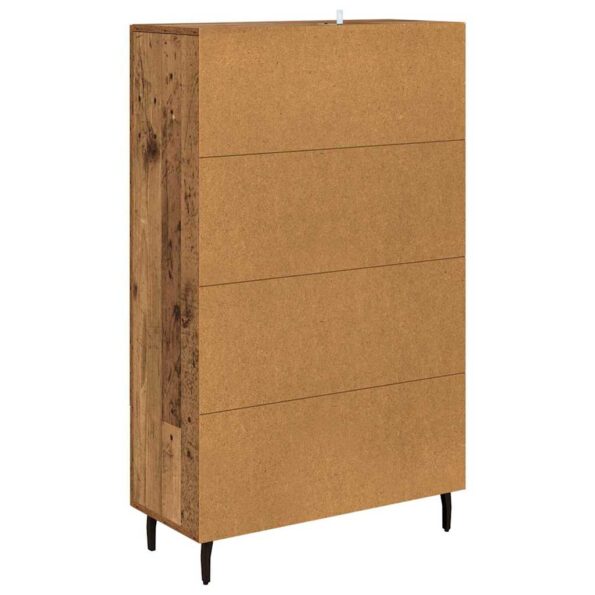 vidaXL Highboard Staré drevo 69,5 x 31 x 115 cm Kompozitné drevo – Obrázok 8