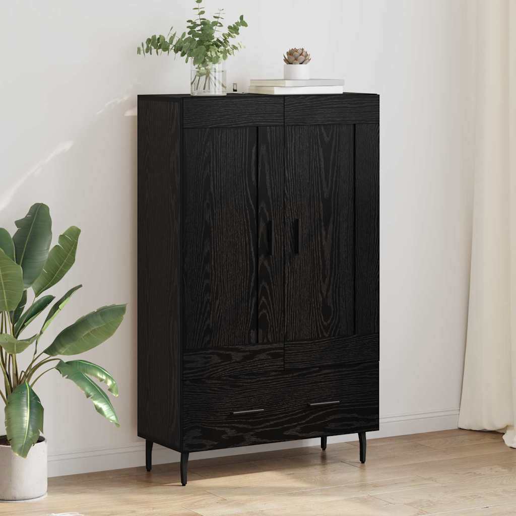 882579_1.jpg vidaXL Highboard Čierny dub 69,5 x 31 x 115 cm Kompozitné drevo – Obrázok 1