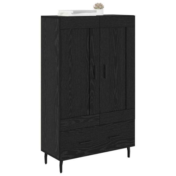 vidaXL Highboard Čierny dub 69,5 x 31 x 115 cm Kompozitné drevo – Obrázok 3