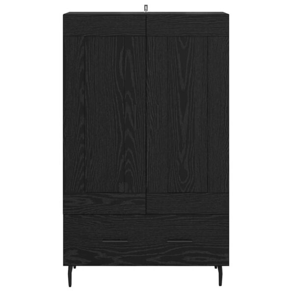 vidaXL Highboard Čierny dub 69,5 x 31 x 115 cm Kompozitné drevo – Obrázok 6