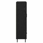 vidaXL Highboard Čierny dub 69,5 x 31 x 115 cm Kompozitné drevo – Obrázok 7