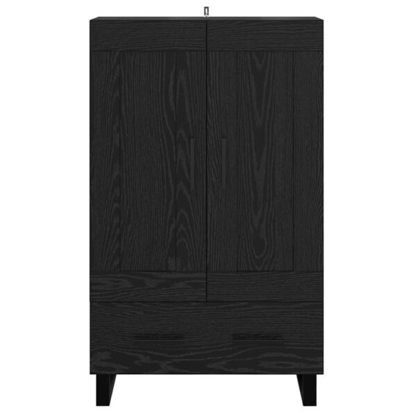 vidaXL Highboard Čierny dub 69,5 x 31 x 115 cm Kompozitné drevo – Obrázok 6