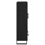 vidaXL Highboard Čierny dub 69,5 x 31 x 115 cm Kompozitné drevo – Obrázok 7