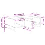 vidaXL Konferenčný stolík Remeselný dub 104 x 60 x 35 cm – Obrázok 12