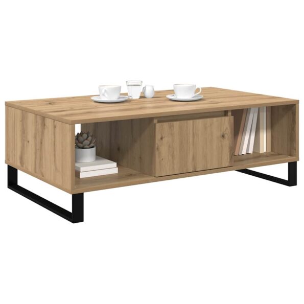 vidaXL Konferenčný stolík Remeselný dub 104 x 60 x 35 cm – Obrázok 3