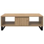 vidaXL Konferenčný stolík Remeselný dub 104 x 60 x 35 cm – Obrázok 6