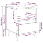 vidaXL Nočný stolík 2 pcs Staré drevo 40 x 35 x 50 cm Kompozitné drevo – Obrázok 13