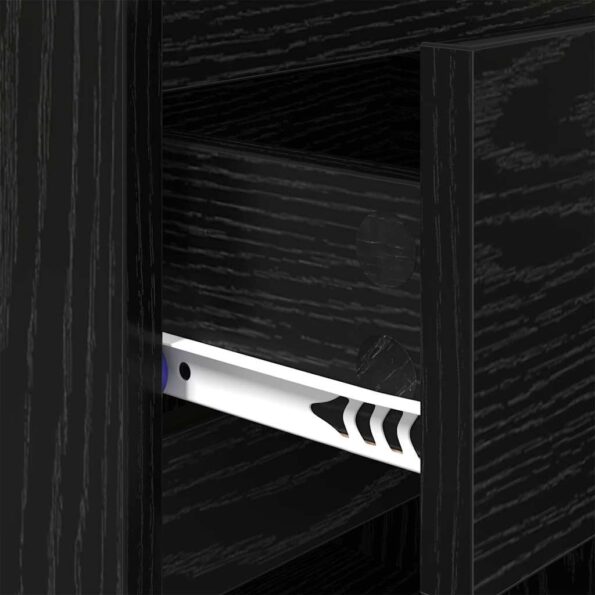 vidaXL Nočný stolík 2 pcs Čierny dub 40 x 35 x 50 cm Kompozitné drevo – Obrázok 11