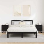 vidaXL Nočný stolík 2 pcs Čierny dub 40 x 35 x 50 cm Kompozitné drevo – Obrázok 4