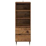 vidaXL Highboard Staré drevo 40 x 36 x 110 cm Kompozitné drevo – Obrázok 6