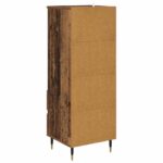 vidaXL Highboard Staré drevo 40 x 36 x 110 cm Kompozitné drevo – Obrázok 8
