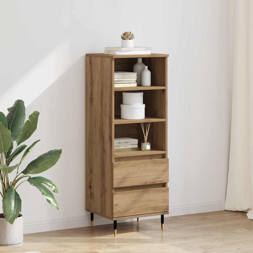 882733_1.jpg vidaXL Highboard Remeselný dub 40 x 36 x 110 cm Kompozitné drevo – Obrázok 1