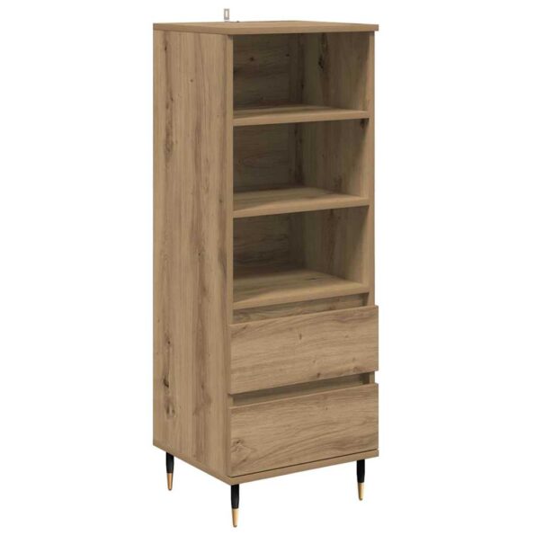 vidaXL Highboard Remeselný dub 40 x 36 x 110 cm Kompozitné drevo – Obrázok 2