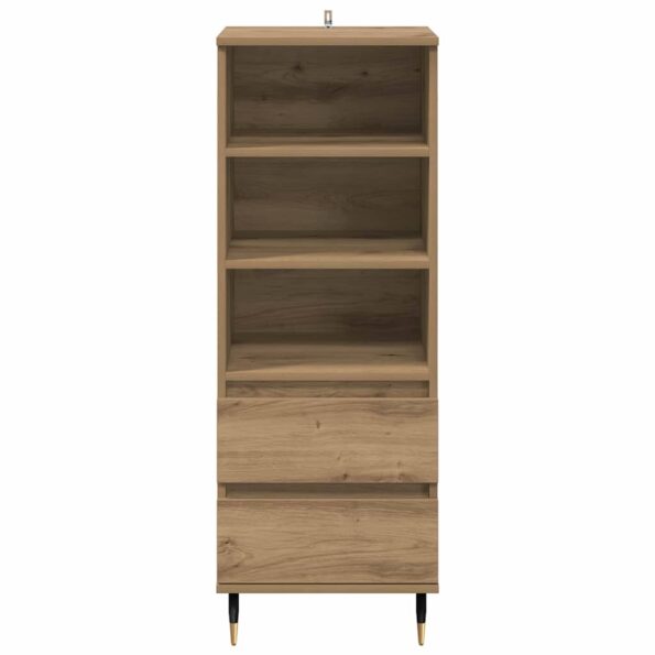 vidaXL Highboard Remeselný dub 40 x 36 x 110 cm Kompozitné drevo – Obrázok 6