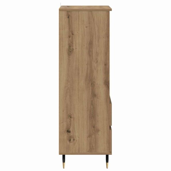 vidaXL Highboard Remeselný dub 40 x 36 x 110 cm Kompozitné drevo – Obrázok 7
