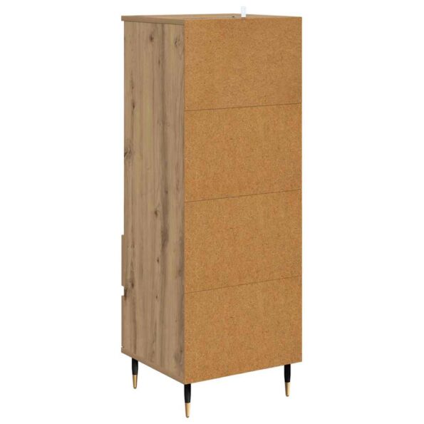 vidaXL Highboard Remeselný dub 40 x 36 x 110 cm Kompozitné drevo – Obrázok 8