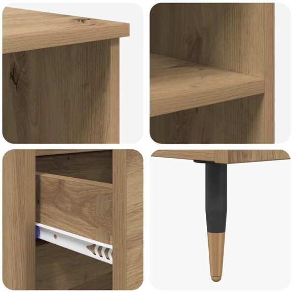 vidaXL Highboard Remeselný dub 40 x 36 x 110 cm Kompozitné drevo – Obrázok 9