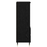 vidaXL Highboard Čierny dub 40 x 36 x 110 cm Kompozitné drevo – Obrázok 7
