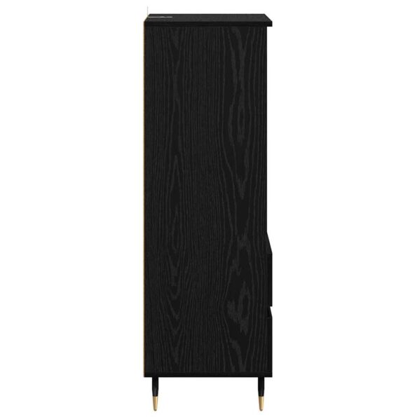 vidaXL Highboard Čierny dub 40 x 36 x 110 cm Kompozitné drevo – Obrázok 7