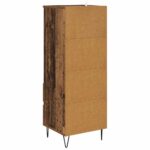 vidaXL Highboard Staré drevo 40 x 36 x 110 cm Kompozitné drevo – Obrázok 8