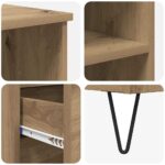 vidaXL Highboard Remeselný dub 40 x 36 x 110 cm Kompozitné drevo – Obrázok 9