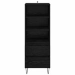 vidaXL Highboard Čierny dub 40 x 36 x 110 cm Kompozitné drevo – Obrázok 6