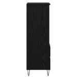 vidaXL Highboard Čierny dub 40 x 36 x 110 cm Kompozitné drevo – Obrázok 7