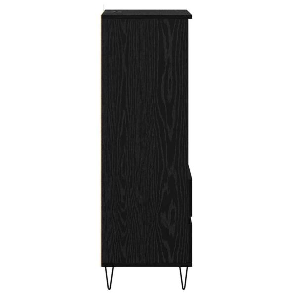 vidaXL Highboard Čierny dub 40 x 36 x 110 cm Kompozitné drevo – Obrázok 7