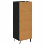 vidaXL Highboard Čierny dub 40 x 36 x 110 cm Kompozitné drevo – Obrázok 8