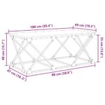 vidaXL Konferenčný stolík Čierny dub 100 x 49 x 40 cm Kompozitné drevo – Obrázok 10