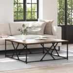 vidaXL Konferenčný stolík Staré drevo 100 x 100 x 40 cm