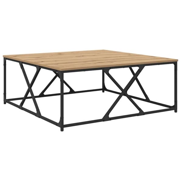 vidaXL Konferenčný stolík Remeselný dub 100 x 100 x 40 cm – Obrázok 2