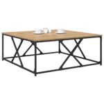 vidaXL Konferenčný stolík Remeselný dub 100 x 100 x 40 cm – Obrázok 3