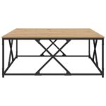 vidaXL Konferenčný stolík Remeselný dub 100 x 100 x 40 cm – Obrázok 5