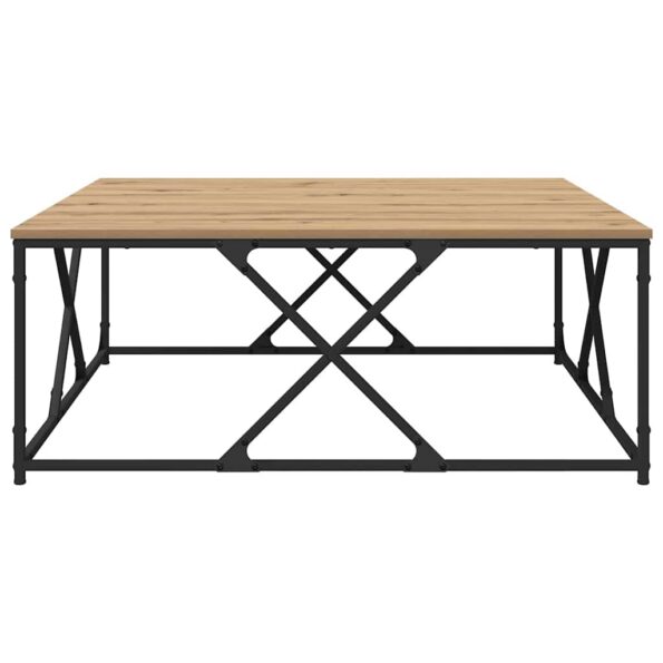 vidaXL Konferenčný stolík Remeselný dub 100 x 100 x 40 cm – Obrázok 5