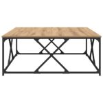 vidaXL Konferenčný stolík Remeselný dub 100 x 100 x 40 cm – Obrázok 6