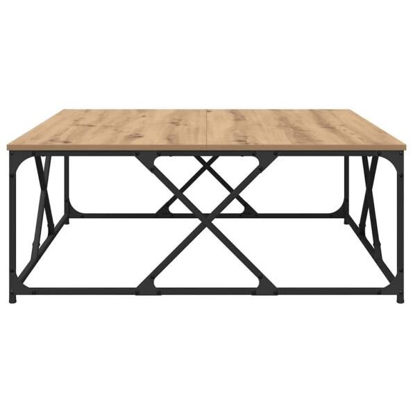 vidaXL Konferenčný stolík Remeselný dub 100 x 100 x 40 cm – Obrázok 6