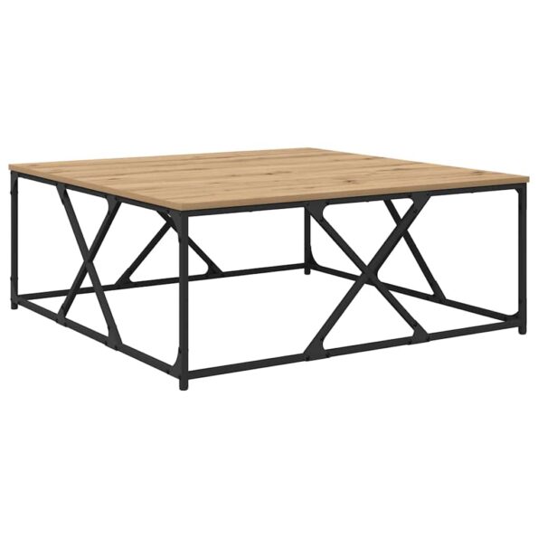 vidaXL Konferenčný stolík Remeselný dub 100 x 100 x 40 cm – Obrázok 7