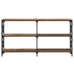 vidaXL Konzolový stôl Staré drevo 156 x 28 x 80,5 cm Kompozitné drevo – Obrázok 5