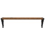 vidaXL Stenné police s poličkou 2 pcs Staré drevo 60 x 15 x 15,5 cm – Obrázok 6