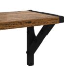 vidaXL Stenné police s poličkou 2 pcs Staré drevo 60 x 15 x 15,5 cm – Obrázok 9