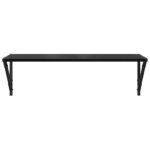 vidaXL Stenné police s poličkou 2 pcs Čierny dub 80 x 25 x 25,5 cm – Obrázok 6