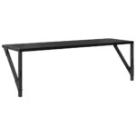 vidaXL Stenné police s poličkou 2 pcs Čierny dub 80 x 25 x 25,5 cm – Obrázok 8