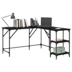 vidaXL Stôl Čierny dub 139 x 139 x 75 cm Kompozitné drevo – Obrázok 3