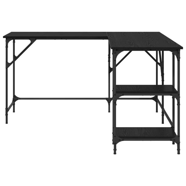 vidaXL Stôl Čierny dub 139 x 139 x 75 cm Kompozitné drevo – Obrázok 5