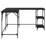 vidaXL Stôl Čierny dub 139 x 139 x 75 cm Kompozitné drevo – Obrázok 6